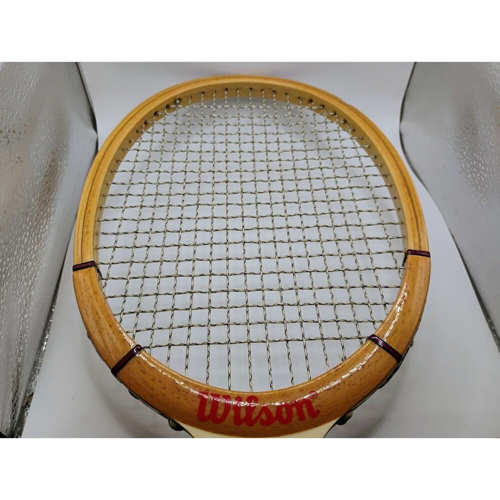 VINTAGE WILSON "SELECT" Jimmy Connors Tennis Racquet 4 1/2" STRATA-BOW Spalding - Picture 5 of 14